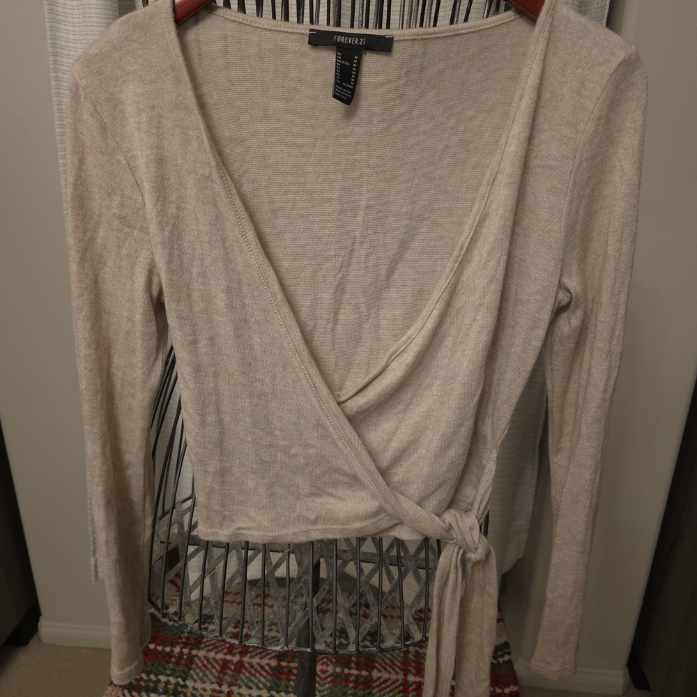Forever 21 Tan Knit Top